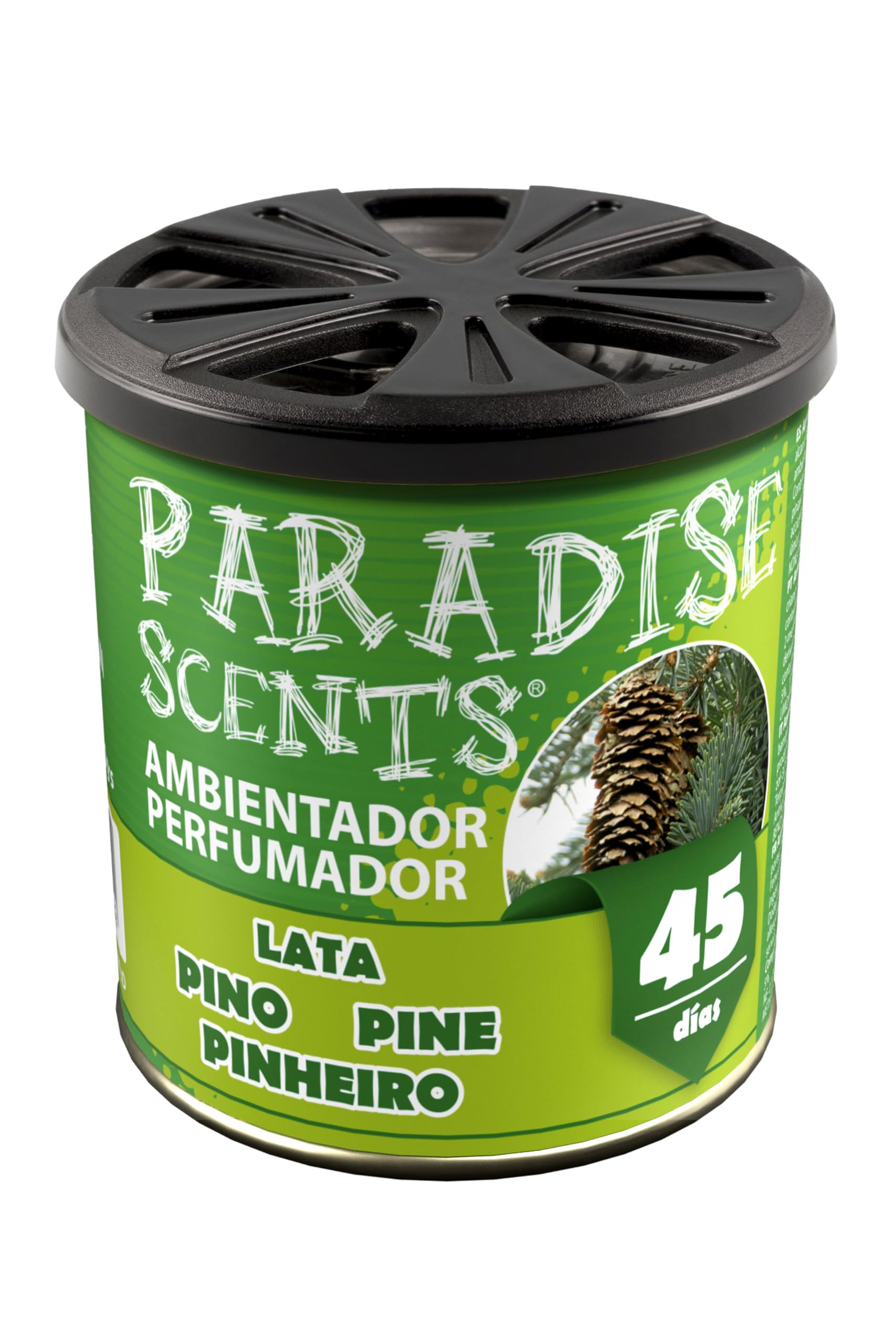 Paradise Scents Parfümierter Gel-Lufterfrischer in 100g-Dose. Kiefernduft. Angenehmer und lang anhaltender Duft. Perfekt für Auto, Haus oder Büro. von PARADISE SCENTS