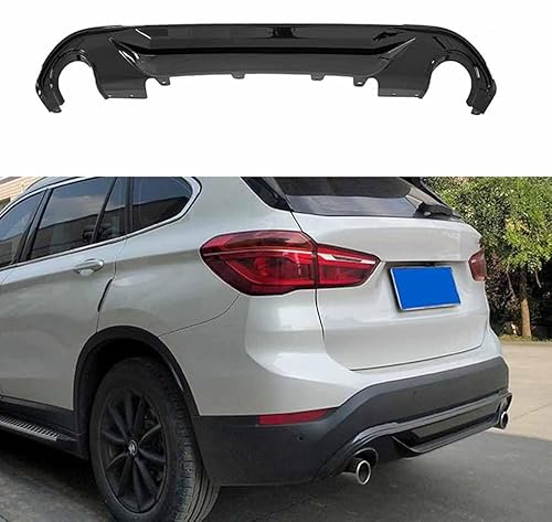 Auto Heckdiffusor Für BMW New X1/F48/F49 2016+, ABS Heckstoßstange Diffusor Spoilerlippenflügel Splitter High Performance Zubehör von PARREN