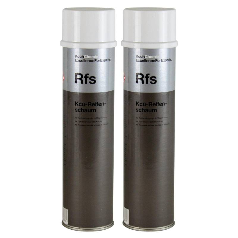 PARTS4CARE 2X KOCH Chemie Rfs Kcu-Reifenschaum Reifenreinigungsschaum Pflegeschaum 600 ml von PARTS4CARE