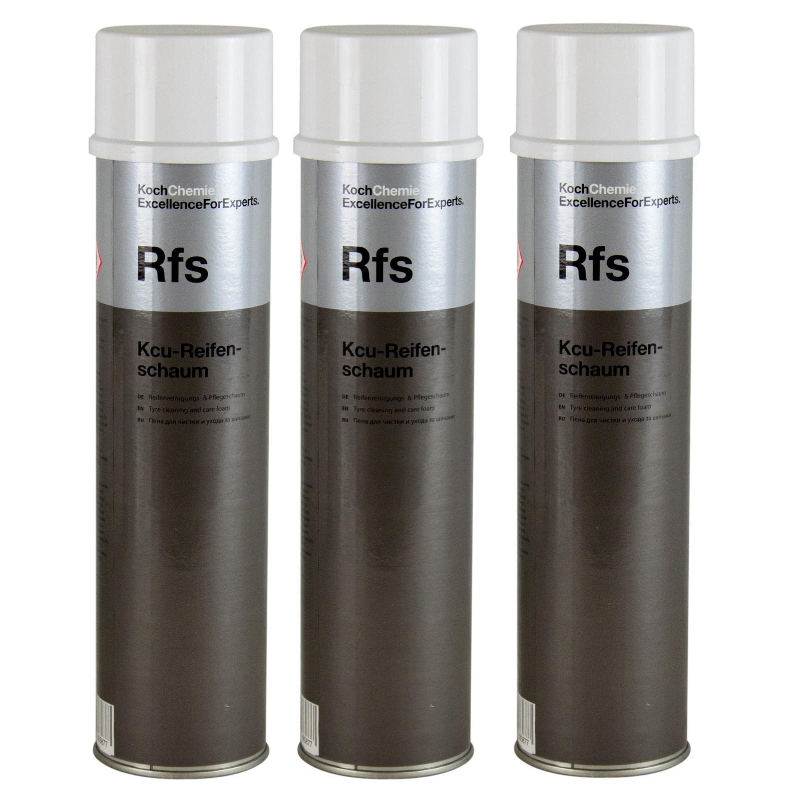 PARTS4CARE 3X KOCH Chemie Rfs Kcu-Reifenschaum Reifenreinigungsschaum Pflegeschaum 600 ml von PARTS4CARE