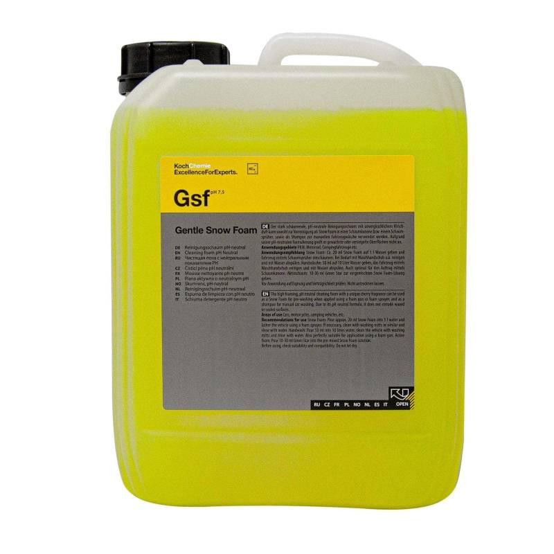 PARTS4CARE KOCH Chemie Gsf Gentle Snow Foam Reinigungsschaum pH-neutral 5 L Liter von PARTS4CARE