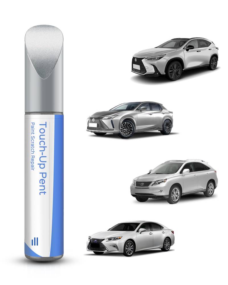 1J4 Silver Lining Metallic Lackstift für Lexus – Exakte Übereinstimmung für Chips und Kratzer von PARTS4EV