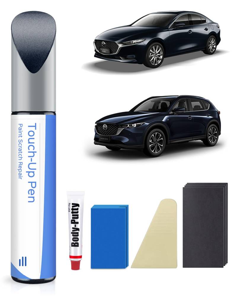 42M Deep Crystal Blue Pearl Lackstift Kit für Mazda – Exakte Übereinstimmung für Chips und Kratzer von PARTS4EV