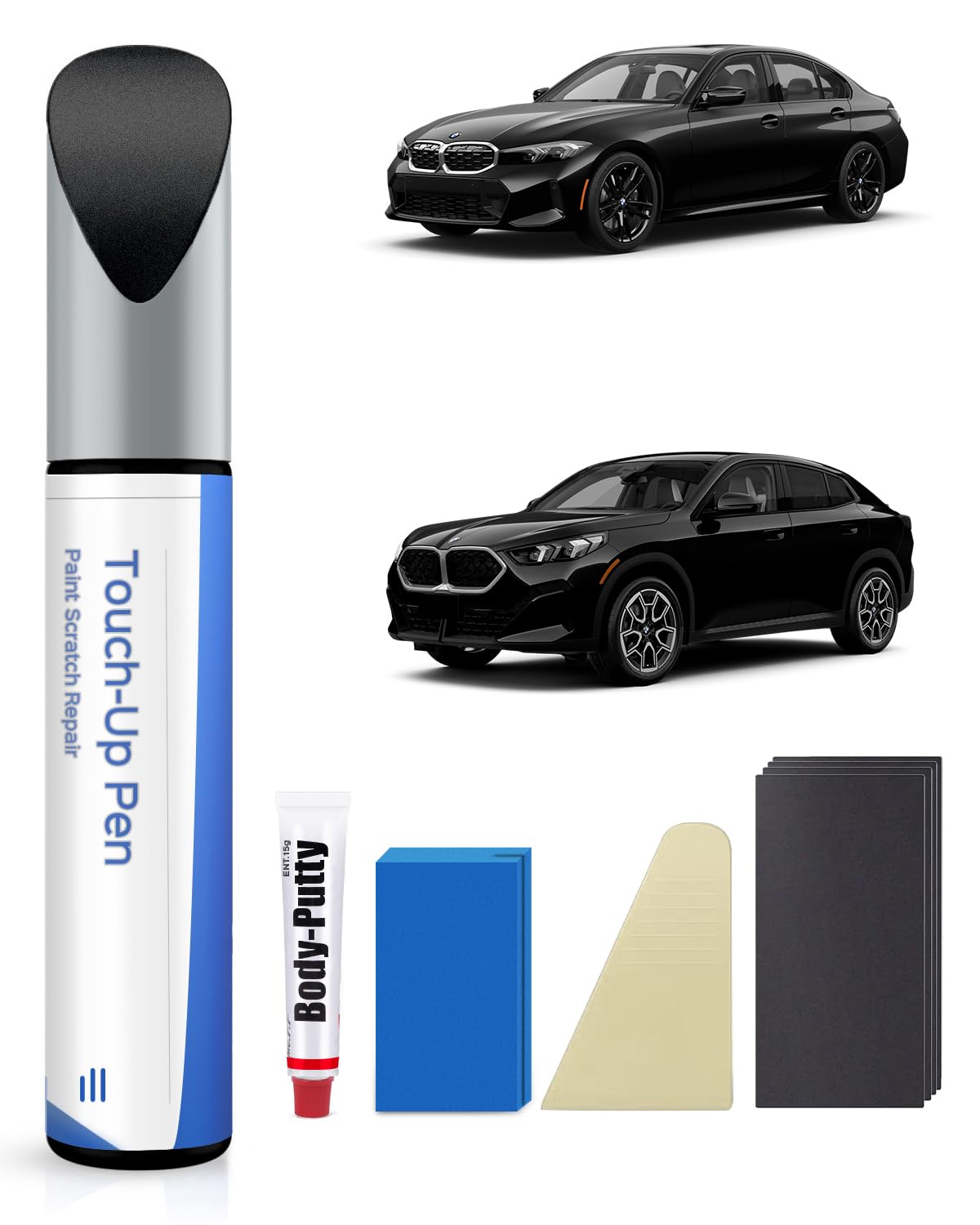 475 Schwarz-Saphir Metallic Lackstift Kit für BMW 3 Series/5 Series/ X2/X3 2018 /X4/X5 2018– Exakte Übereinstimmung für Chips und Kratzer von PARTS4EV