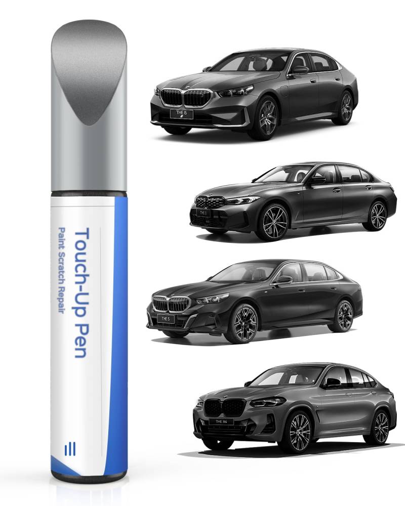 Ausbesserungslack für BMW 2019-2020 X5/X4/iX3/X2/X1 – Exakte Übereinstimmung – Ausbesserung von Kratzern und Abplatzungen – Sophistograu Brillianteffekt/Dark Graphite Metallic (A90) von PARTS4EV