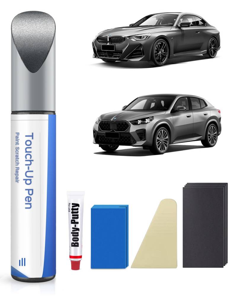 B39 Mineralgrau Metallic Lackstift Kit für BMW X2/2 Series Tourer – Exakte Übereinstimmung für Chips und Kratzer von PARTS4EV