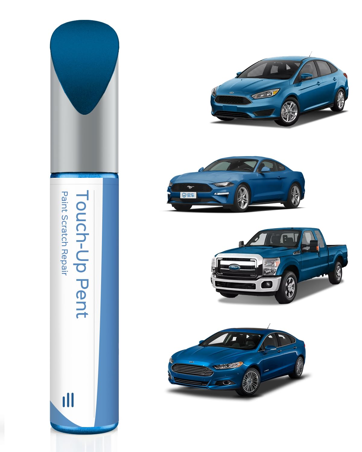 E7 Velocity Blue Metallic Lackstift Kompatibel mit Ford Exakte Übereinstimmung für Chips und Kratzer von PARTS4EV