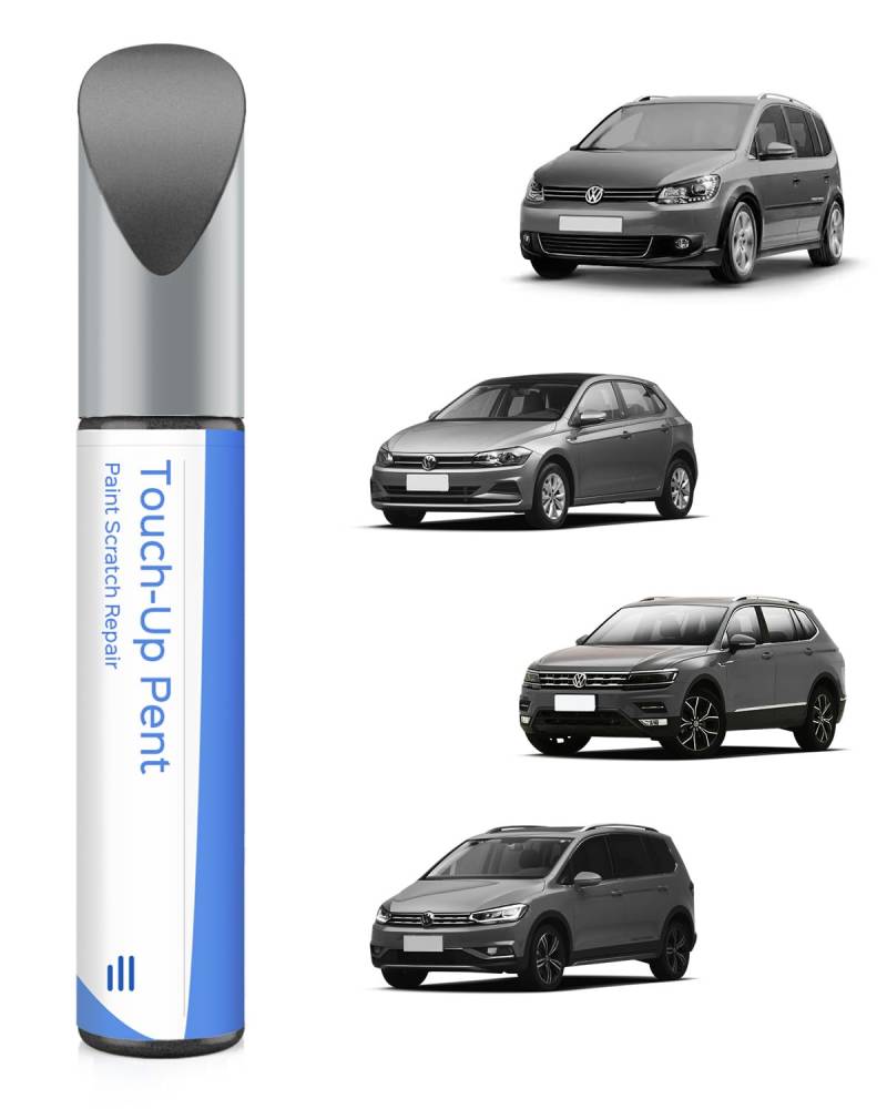 LD7R Pepper Grey Metallic Lackstift Kompatibel mit VW/Volkswagen Exakte Übereinstimmung für Chips und Kratzer von PARTS4EV