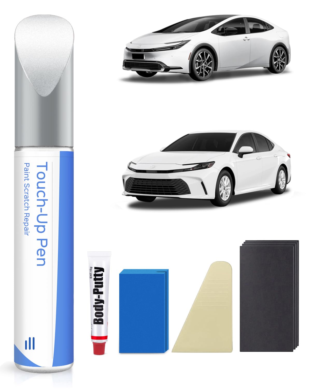 040 Super White/Ice Cap Lackstift Kit für Toyota – Exakte Übereinstimmung für Chips und Kratzer von PARTS4EV