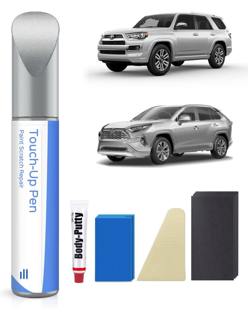 1D4 Pewter Metallic Lackstift Kit für Toyota – Exakte Übereinstimmung für Chips und Kratzer von PARTS4EV