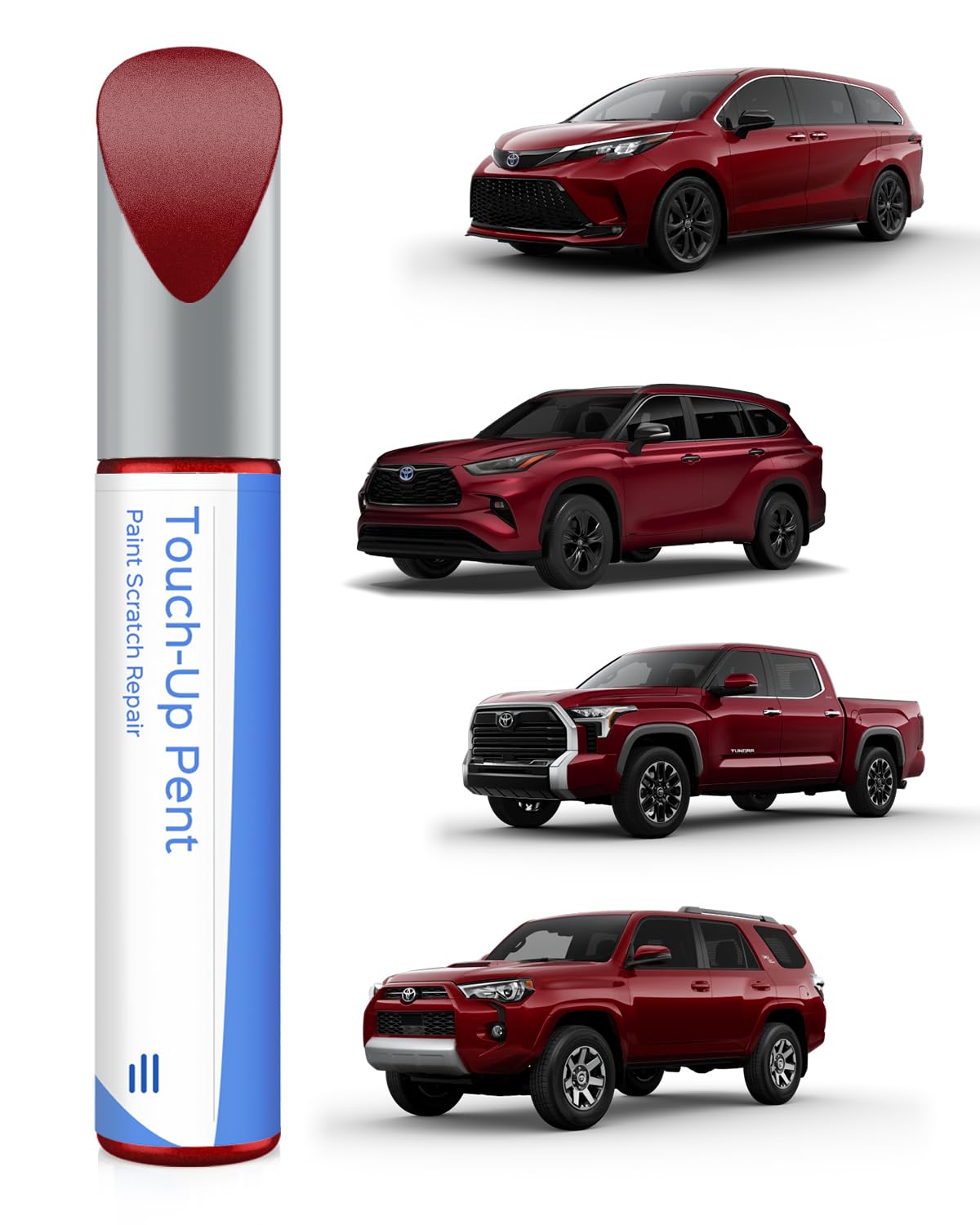 3Q3 Dark Red/Salsa Red Pearl Lackstift für Toyota – Exakte Übereinstimmung für Chips und Kratzer von PARTS4EV