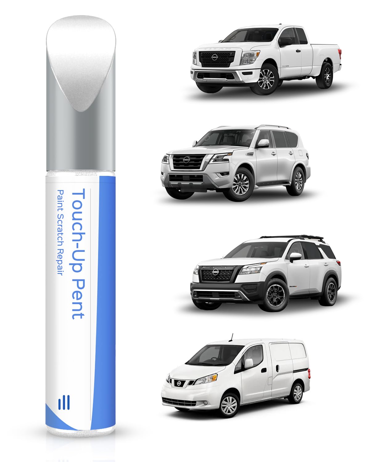 Q10 White Lackstift für Nissan – Exakte Übereinstimmung für Chips und Kratzer von PARTS4EV