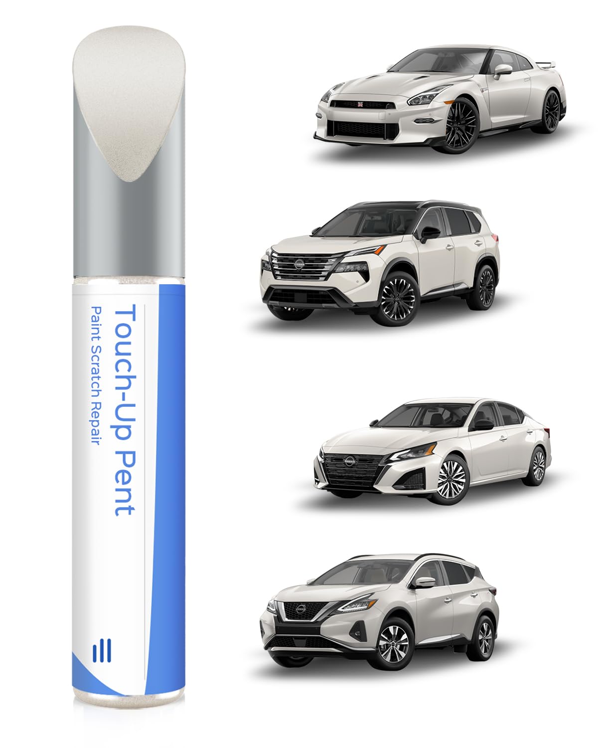 QAB Pearl White Tricoat Lackstift für Nissan – Exakte Übereinstimmung für Chips und Kratzer von PARTS4EV