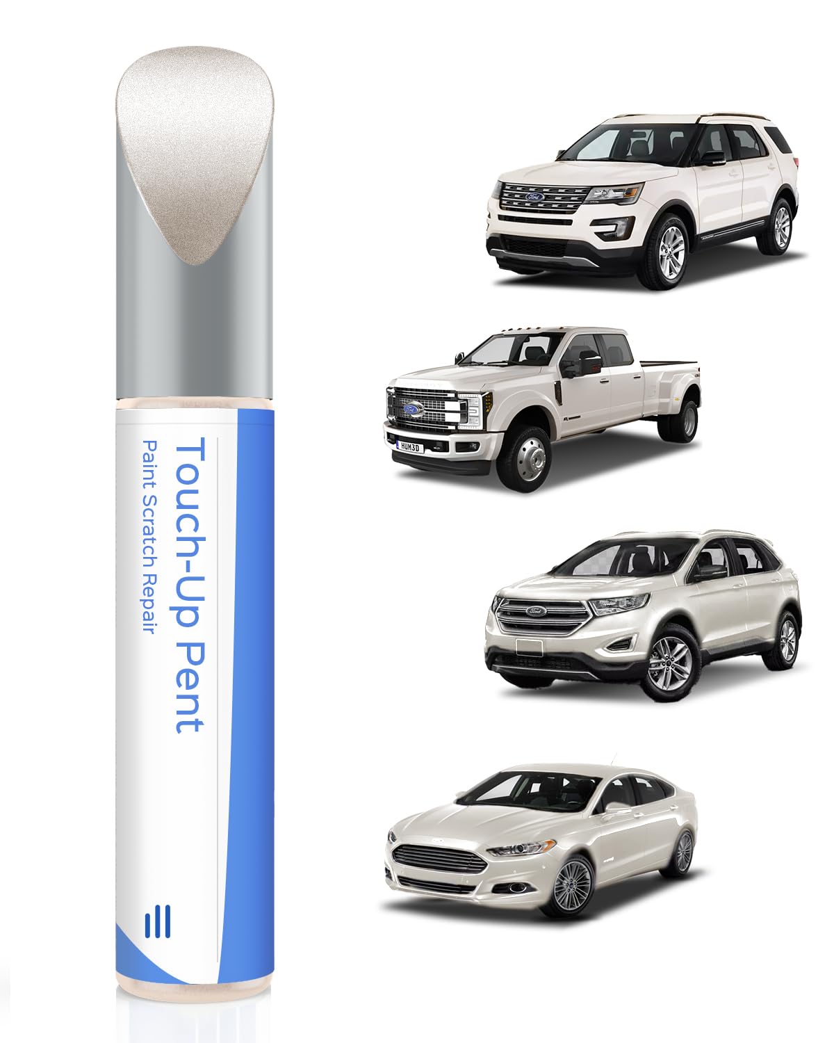 UG White Platinum Metallic Tricoat Lackstift Kompatibel mit Ford Exakte Übereinstimmung für Chips und Kratzer von PARTS4EV