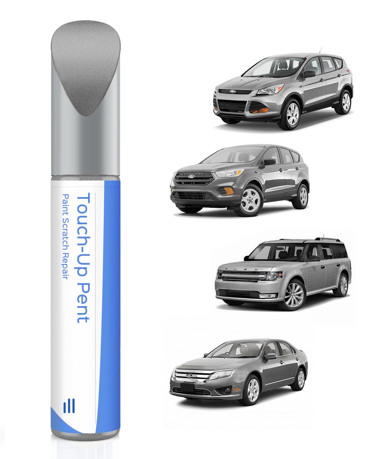 UX Ingot Silver Metallic Lackstift Kompatibel mit Ford Exakte Übereinstimmung für Chips und Kratzer von PARTS4EV