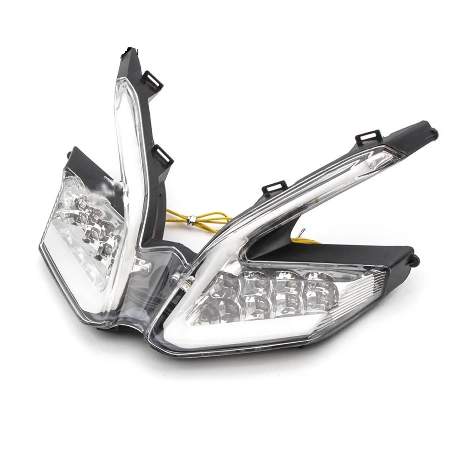 Für Ducati 899 959 1199/S/R 1299 Panigale Motorrad Rücklicht Rückleuchten E11 Mark Rot Gelb Blinker Bremse Stoplampe Motorrad Rücklicht Stopp Laufendes Licht(White) von PASPRT