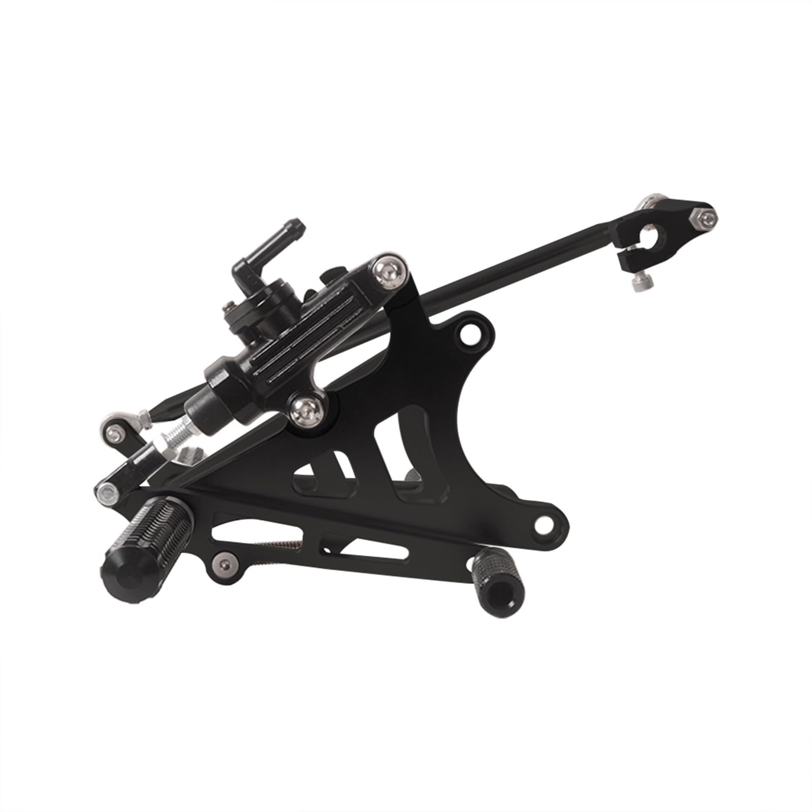 Fußrasten Pedal CNC-verstellbare Fußrastenanlage Für YZF R25 R3 MT-03 MT03 R3 2014–2020 Fußrastenanlage Vordere Fußrasten Motorräder(Black) von PASPRT