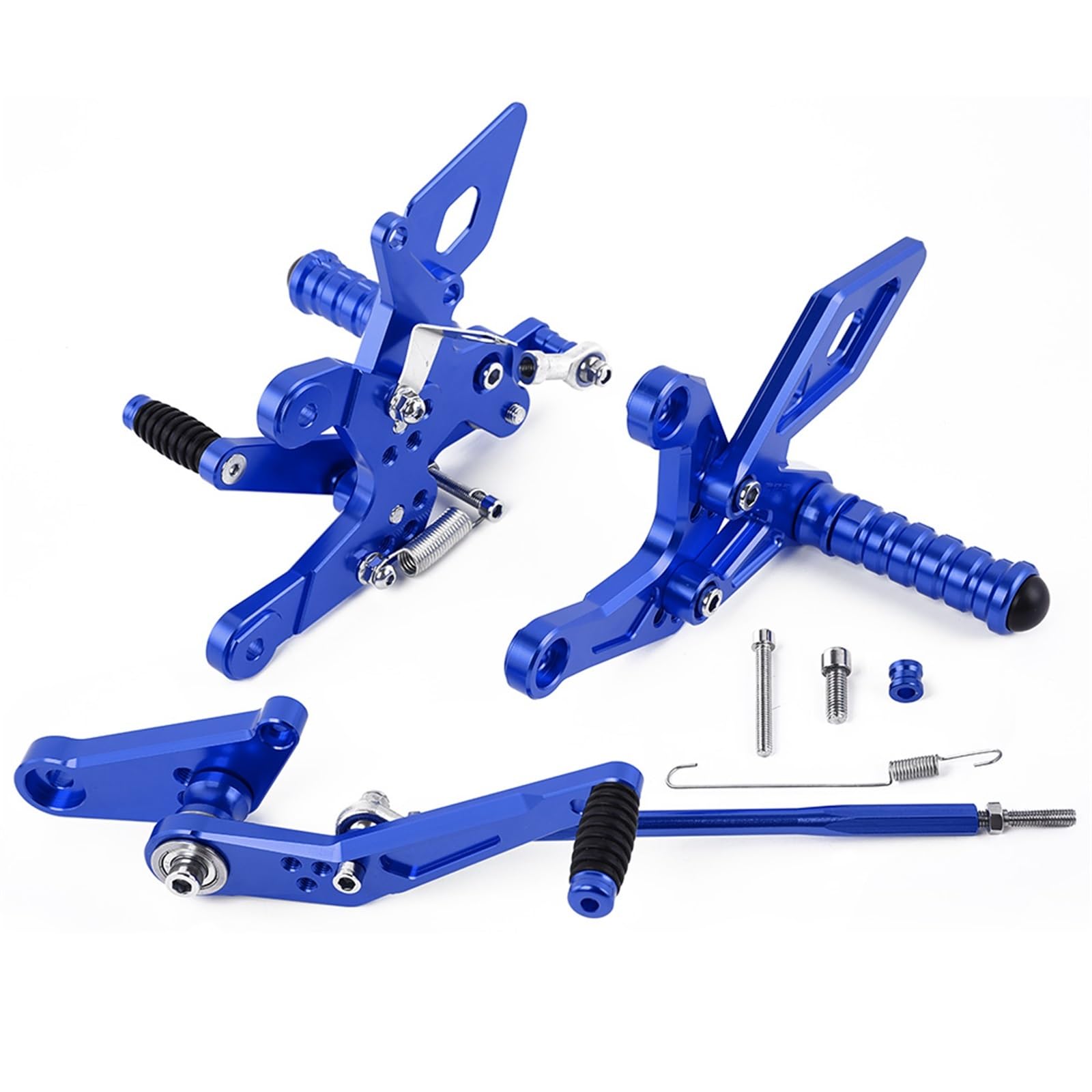 Fußrasten Pedal Einstellbare Fußrastenanlage Hinten Set Motorrad Fußstützen Fußrasten Teile Für CBR 500R CB 500F 2013-2023 Vordere Fußrasten Motorräder(Blue) von PASPRT