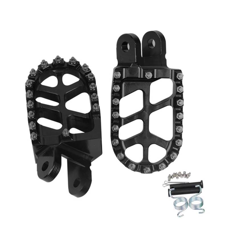 Fußrasten Pedal Für Afrika Twin XRV 650 XRV 750 XRV650 XRV750 Fahrrad Zubehör Motorrad Fußrasten Fußrasten Fußrasten Rest Pedal Teile Vordere Fußrasten Motorräder(Black) von PASPRT