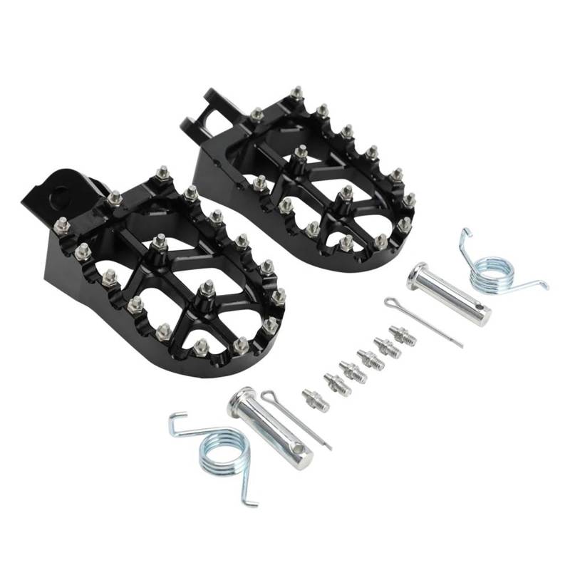 Fußrasten Pedal Für MSX 125 GROM 125 2013-2022 Monkey 125 2020-2022 Mopeds Roller Fußrasten Fußstütze Pedale Fußrasten Stützen CNC Motorrad Vordere Fußrasten Motorräder(Black) von PASPRT