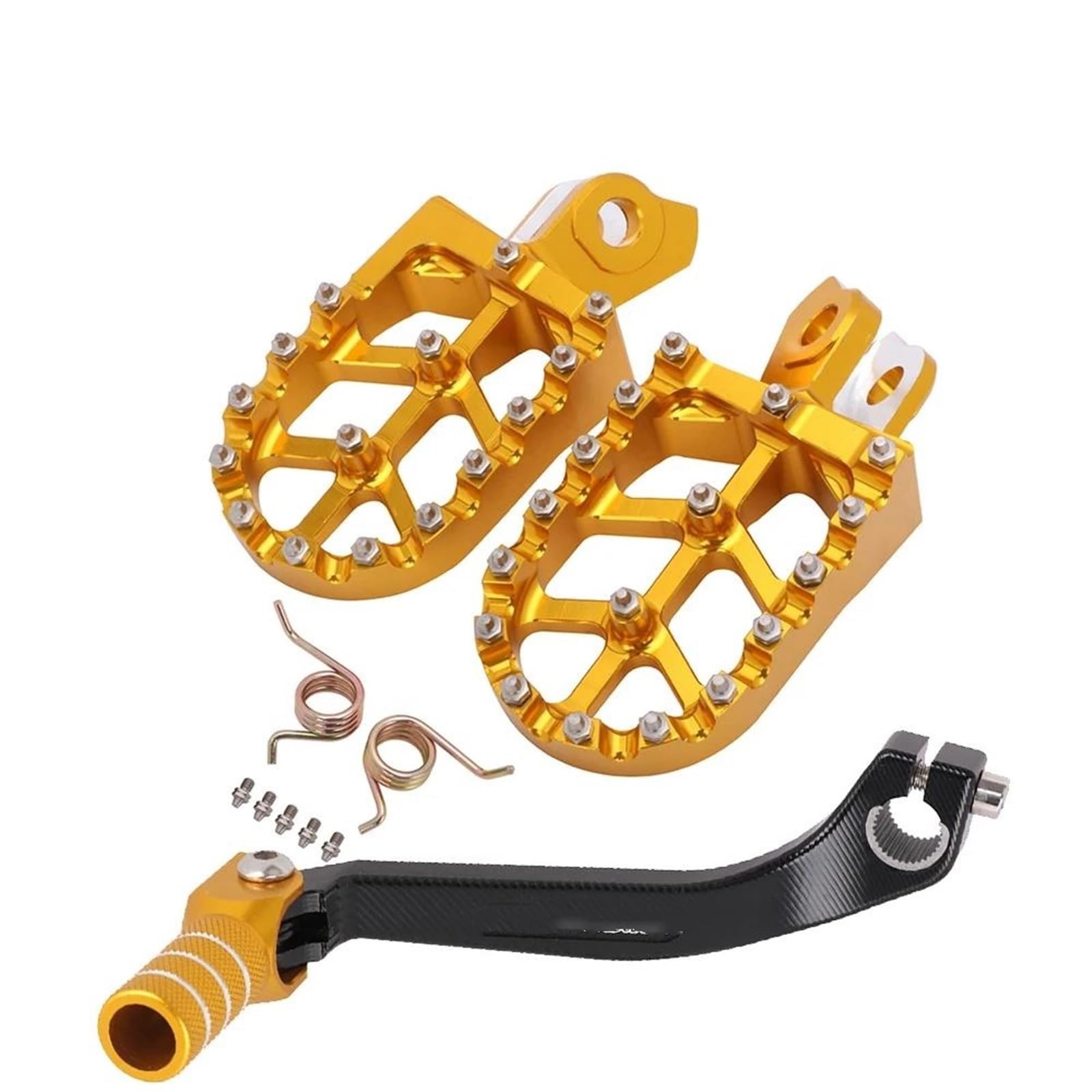 Fußrasten Pedal Für Suzuki Für RMZ250 2010-2019 Motorrad CNC Getriebe Schalthebel Fußrasten Rest Fußstützen Pedal Fußrasten Vordere Fußrasten Motorräder(Type B) von PASPRT