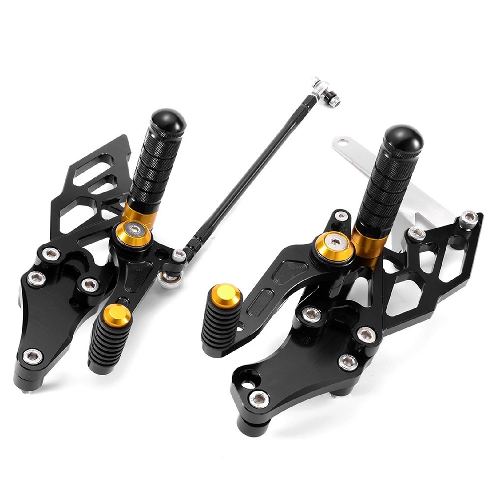 Fußrasten Pedal Motorrad Einstellbare Reiter Fußstütze Für YZF-R15 YZFR15 V3 2017 2018 2019 2020 YZF R15 Fußrastenanlage Hinten Set Fußrasten Fuß Rest Vordere Fußrasten Motorräder(C) von PASPRT