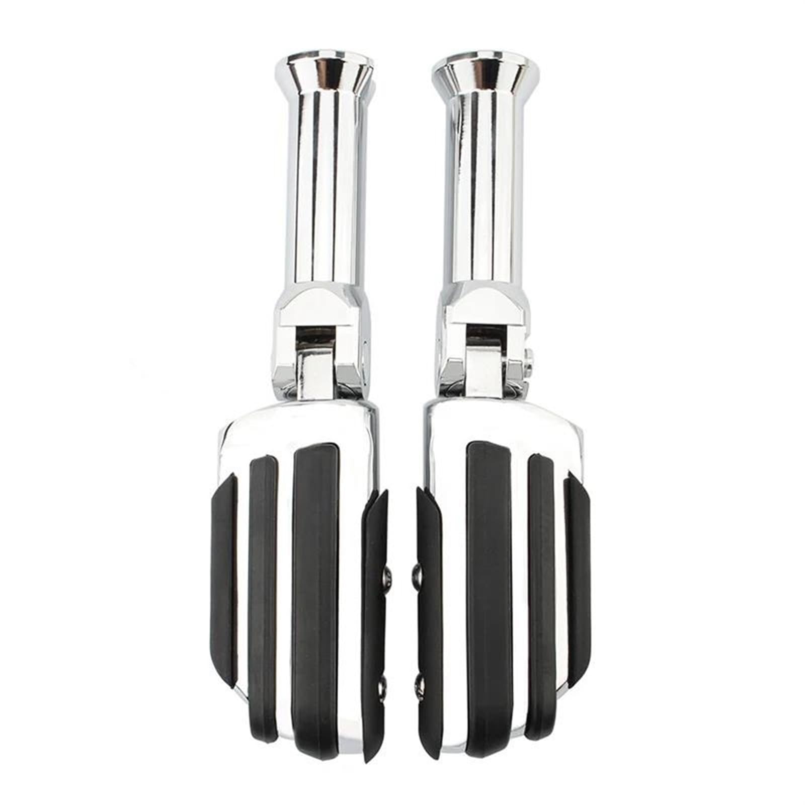 Fußrasten Pedal Motorrad Pegs Fußrasten Unterstützung Clamp Kit Chrome Street Bob Softail Dünne Deluxe Für Harley Softail 2018-2020 Passagier Fußstütze Vordere Fußrasten Motorräder(Type B) von PASPRT