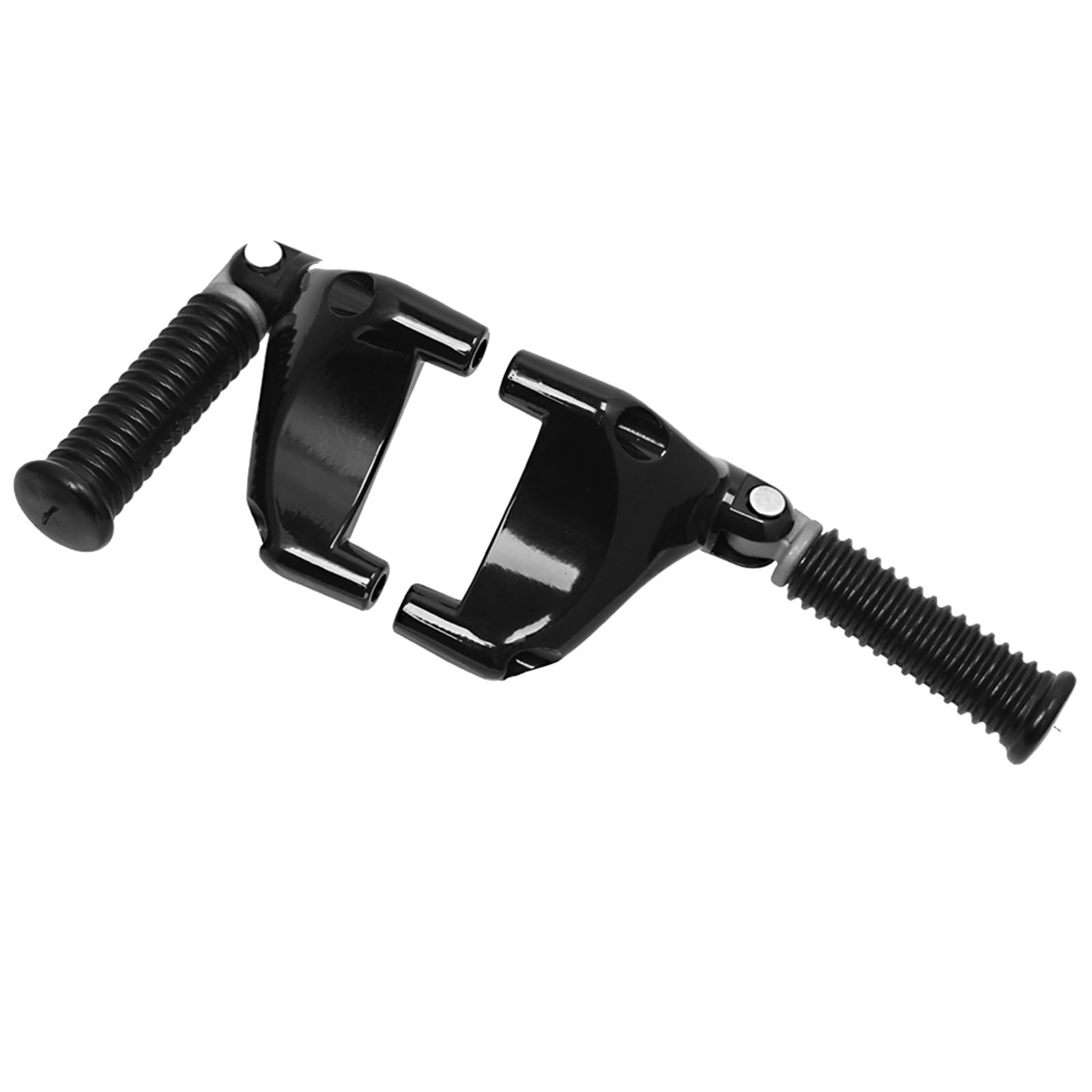 Fußrasten Pedal Motorrad Schwarz Hinten Passagier Für Harley Für Sportster Iron XL 883 1200 Forty-Eight 2004-2013 Fußstützen Fußrasten Pedal Halterung Vordere Fußrasten Motorräder von PASPRT