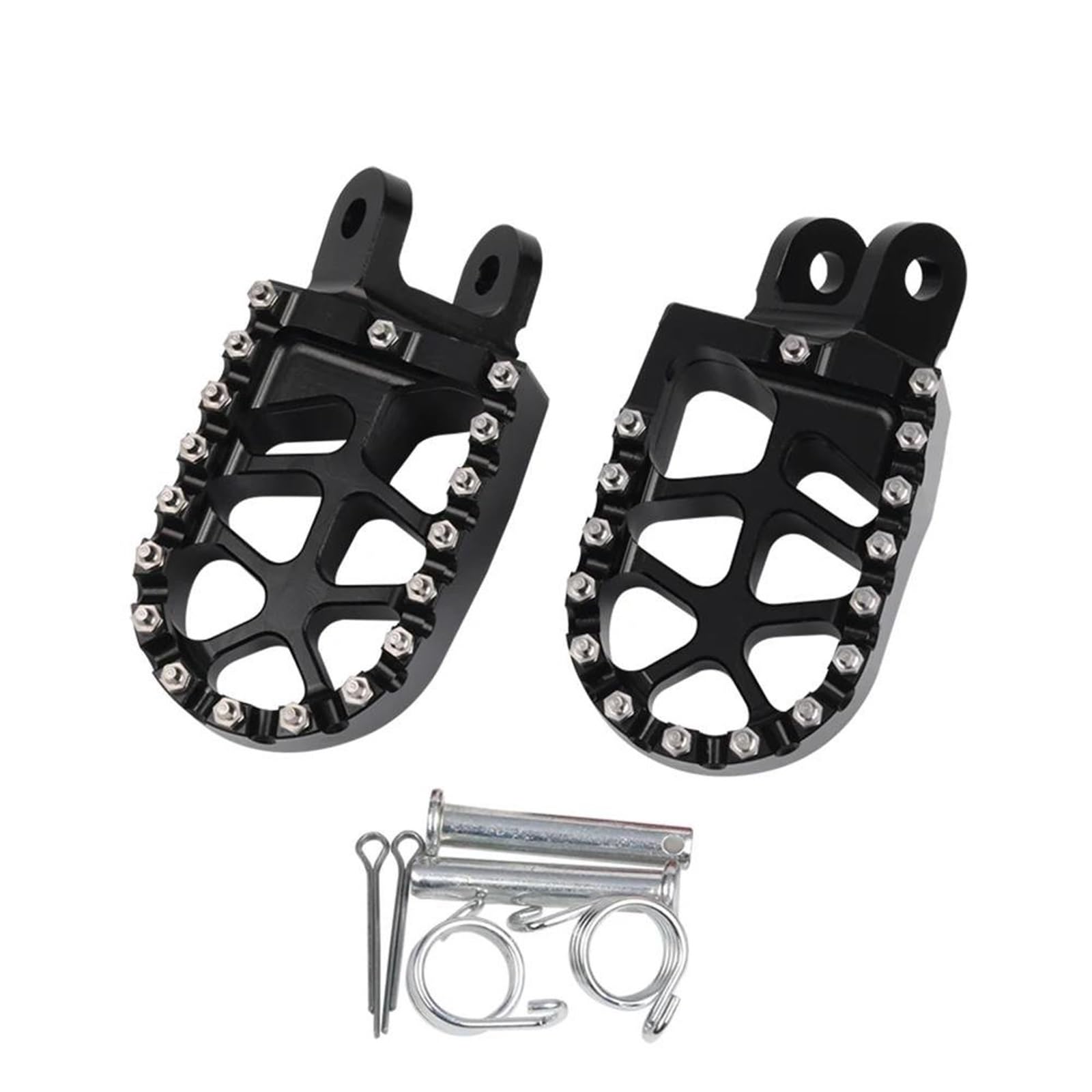 Fußrasten Pedal Motorradzubehör Für Transalp 600 Für XL600V XL600 Für XL 600 V 600 V 1987-1999 Fußstütze Fußrasten Fußrasten Rest Pedal Teile Vordere Fußrasten Motorräder(Black) von PASPRT