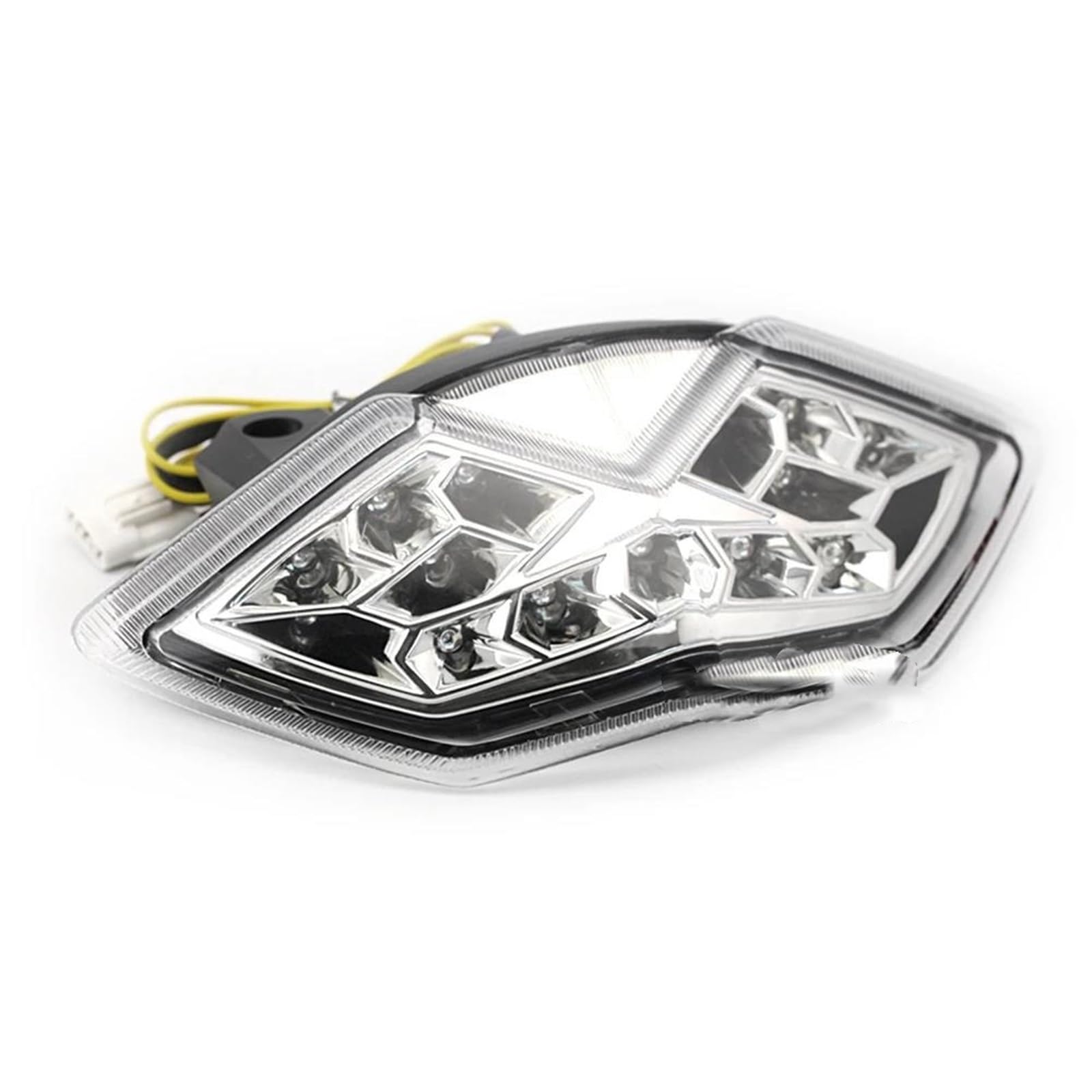 Motorrad Integrierte Blinker Rücklicht Bremslicht Für KAWASAKI Z1000 10-13 Für Z1000SX NINJA 1000 2011-2020 KLE 650 Motorrad Rücklicht Stop Laufende Licht(Clear) von PASPRT