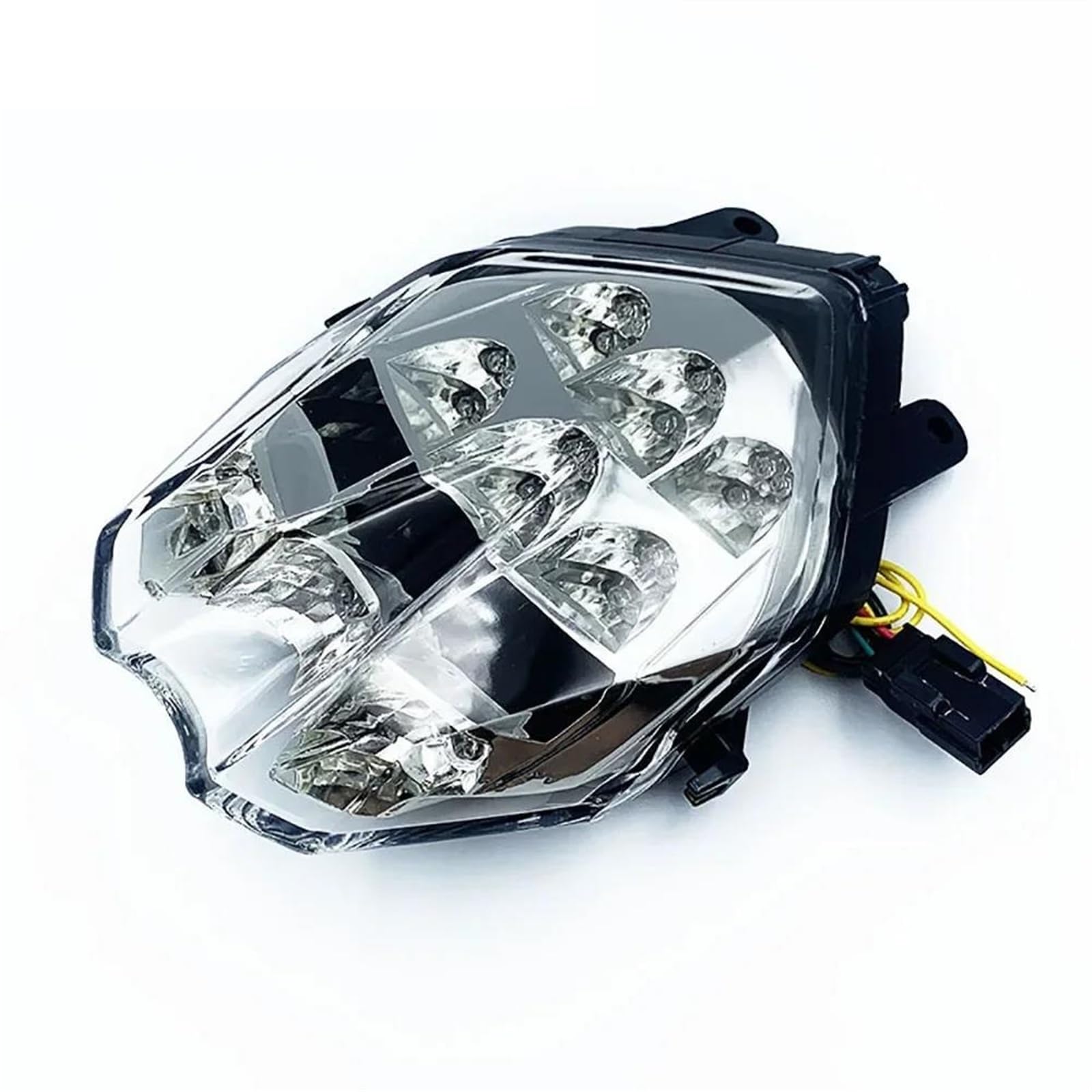 Motorrad Integrierte Hintere Bremslicht Blinker Für Triumph Speed ​​Triple 675/R Daytona 13-16, Street Triple S 765 17-18 Motorrad Rücklicht Stop Laufende Licht(Clear) von PASPRT