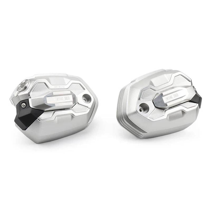 Motorrad Sturzbügel Motorradschutz Für R9T Für R Nine T Pure Urban G/S Für R NINET Scrambler 2021 2022 2023 Motorrad CNC Zylinderkopf Ventildeckel Motorrad Statorschutz(Silver) von PASPRT