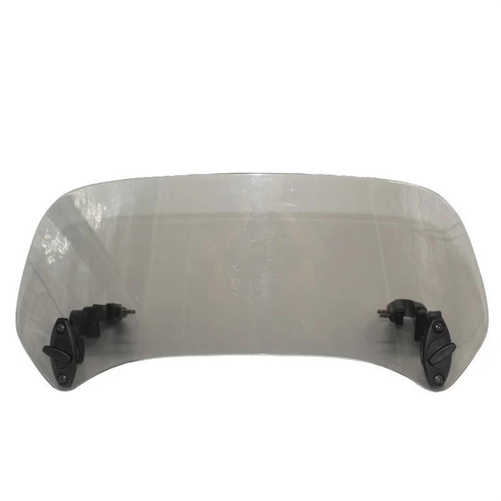 Motorrad-Windschutzscheibe Universal Motorrad Einstellbare Wind Verlängerung Windschutzscheibe Spoiler Air Deflektor Für BM&W Für Kawasaki Für Für Suzuki Motorrad-Windabweiser(Large Smoke) von PASPRT