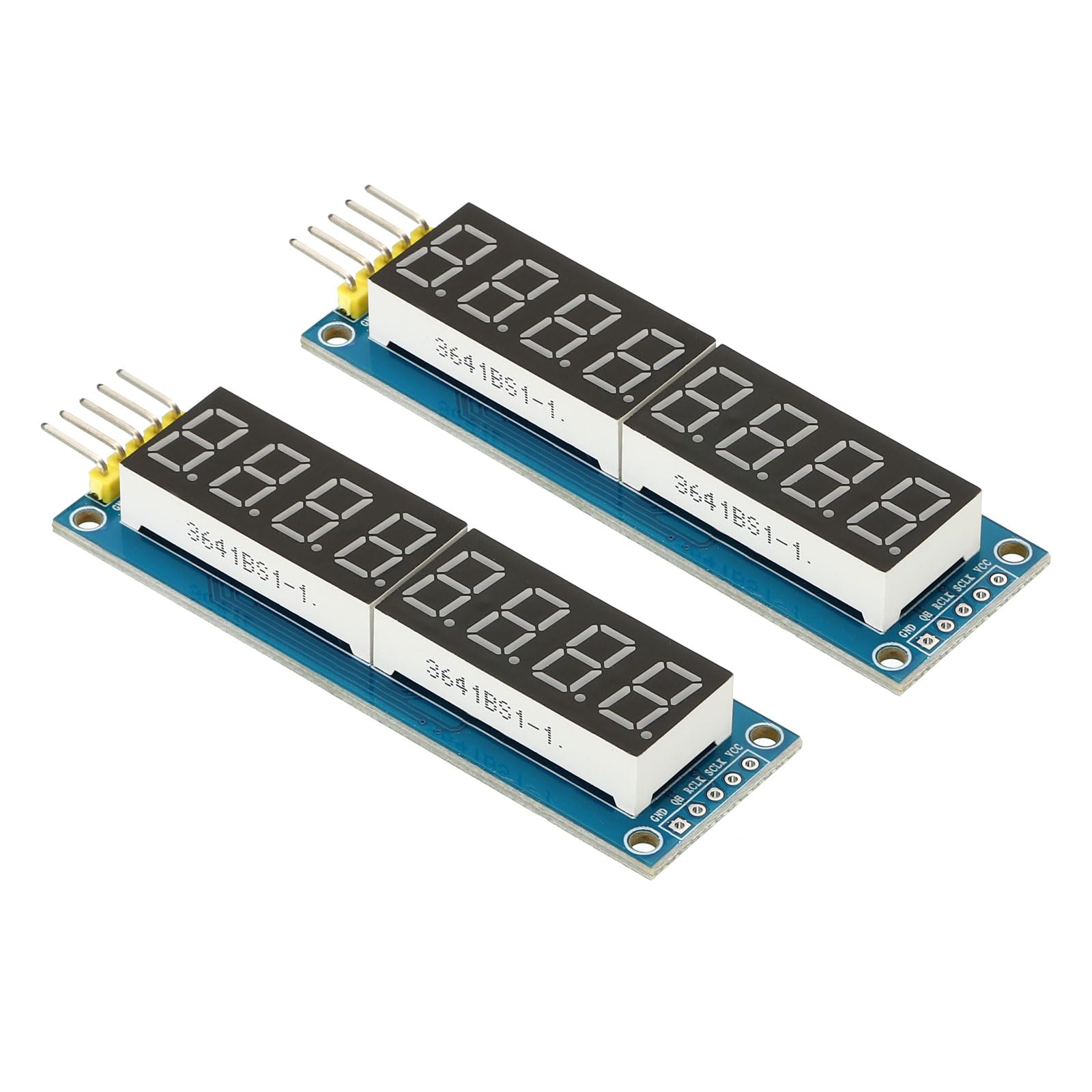 PATIKIL 0.36" 8 Digit LED Display Module 2Stk 3.5-5V 7 Segment Gemeinsame Anode LED Display Digital Rohr für Elektronische Steuerplatine 2.8 x 0.9 x 0.4" Rot von PATIKIL