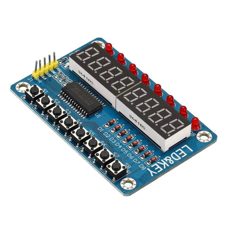 PATIKIL 0.36" 8 Digit LED Display Module 3.5-5V 7 Segment Gemeinsame Kathode LED Display Digital Rohr für Elektronische Steuerplatine 3 x 2 x 0.4" Rot von PATIKIL