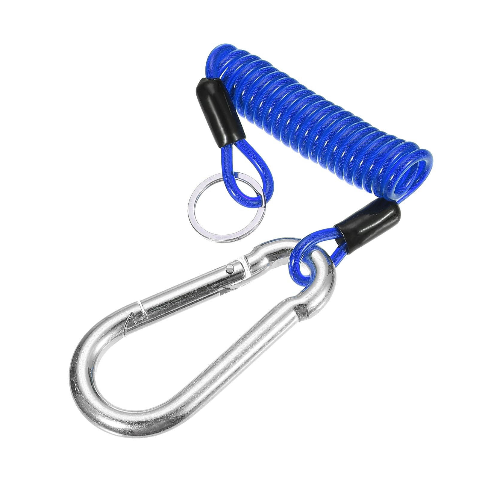 PATIKIL 91,4 cm langes Sicherheitskabel, Anhänger-Bremskabel, Sicherheits-Kabel, Spiraldraht mit Clip für Wohnmobil-Anhänger, Notfallschalter, Blau von PATIKIL