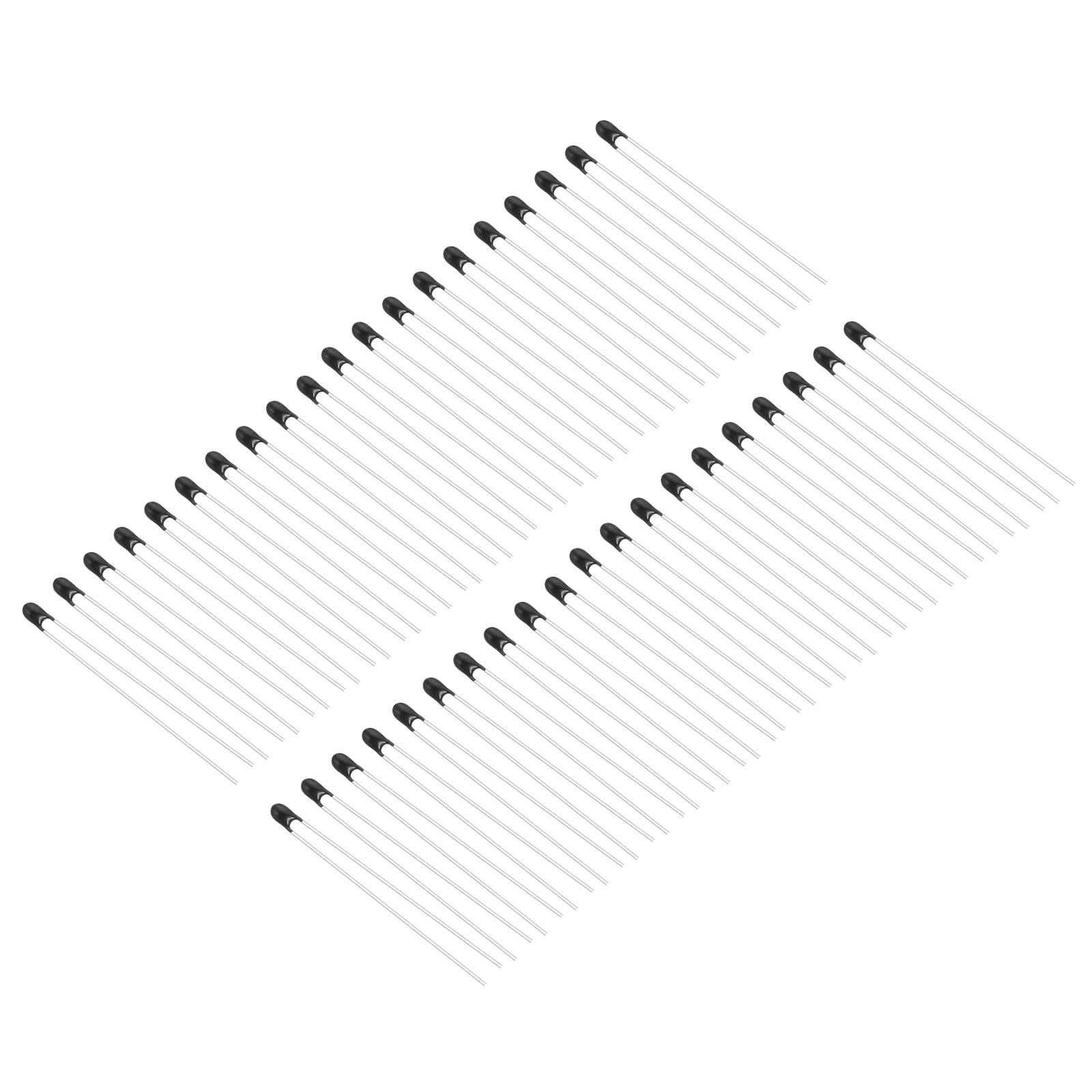 PATIKIL NTC Thermistoren Widerstände 40Stk 100K Ohm MF52A-104 1% Genauigkeit Hochempfindlicher Strombegrenzer Temperatursensor für Messung Temperatur Schwarz von PATIKIL