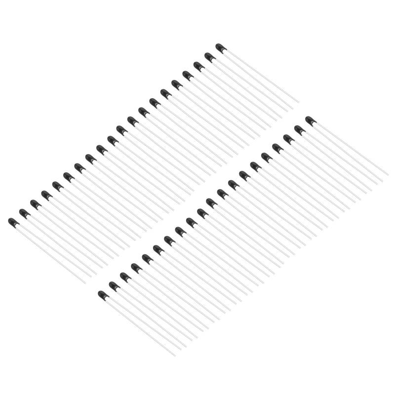 PATIKIL NTC Thermistoren Widerstände 40Stk 100K Ohm MF52A-104 1% Genauigkeit Hochempfindlicher Strombegrenzer Temperatursensor für Messung Temperatur Schwarz von PATIKIL