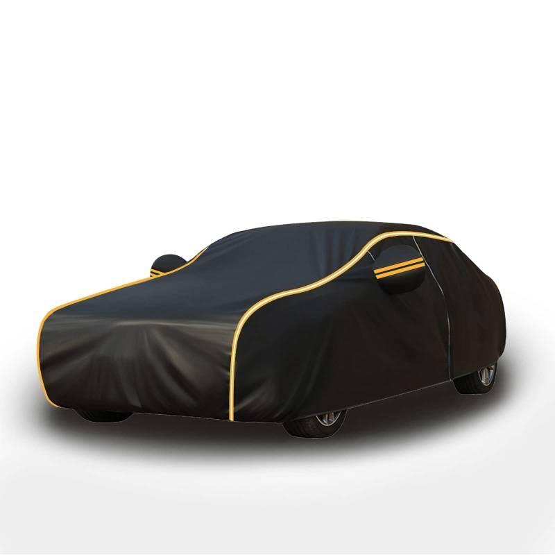 Vollgarage Autoabdeckung für Mercedes-Benz GLC Coupe SUV, Vollständige Allwetter-wasserdichte Autoschutzabdeckung Staubdichte Sonnenschutz-Autoabdeckung (Color : B, Size : Add Cotton) von PAWTUS