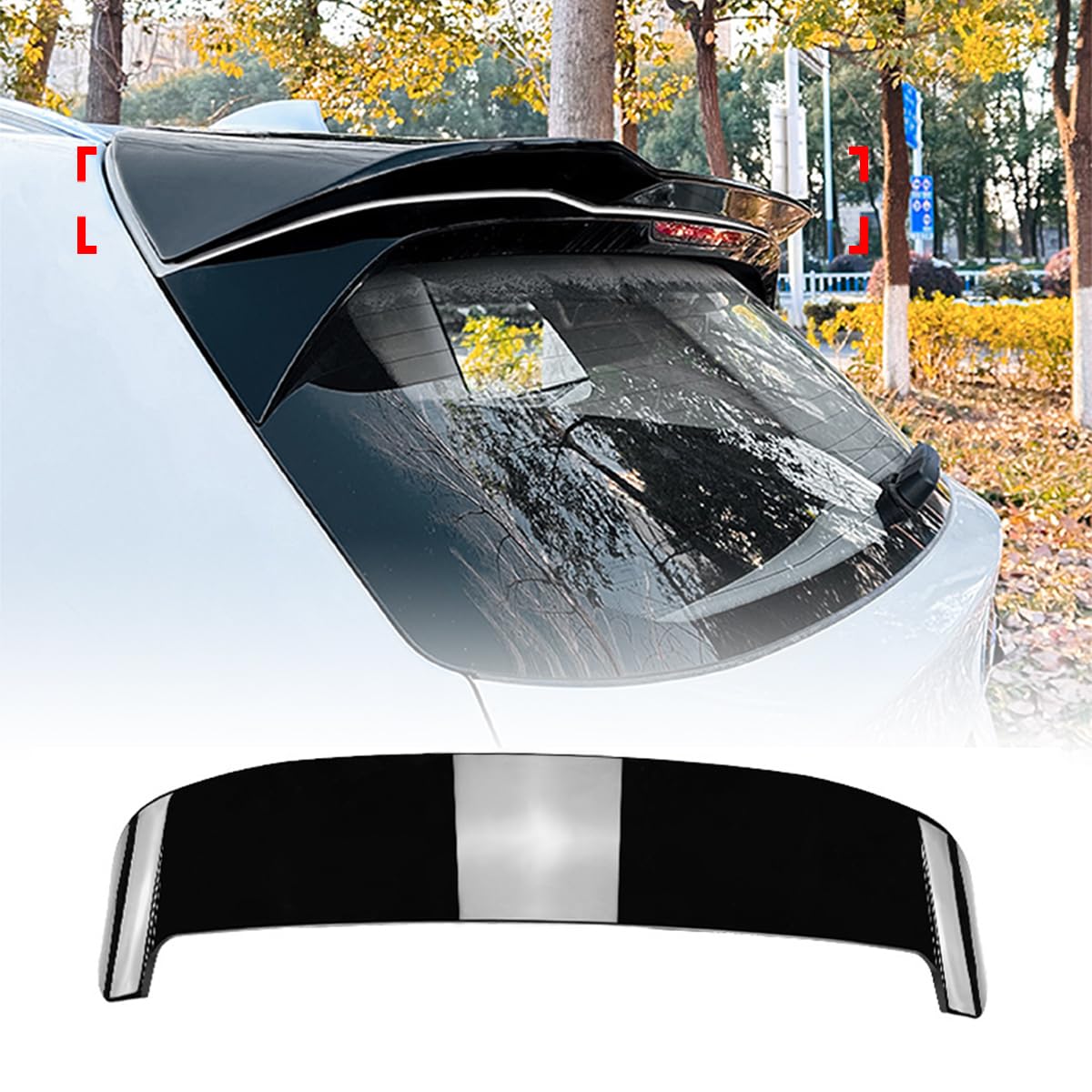 Heckspoiler für BMW X3 G01 X3M 2018-2024, ABS Material Spoiler Auto Heckflügel Dachspoilerflügel Heckflügel Lippe Auto Tuning,A von PBtsh