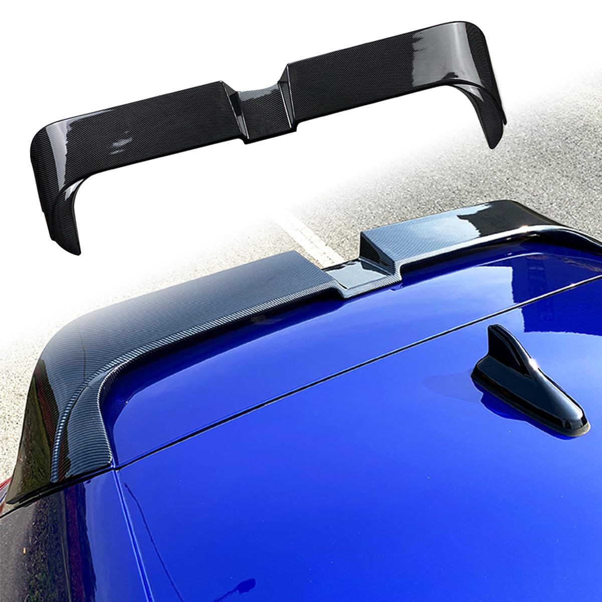 Heckspoiler für Volkswagen Golf 8 MK8 Oettinger 2020-2024, ABS Material Spoiler Auto Heckflügel Dachspoilerflügel Heckflügel Lippe Auto Tuning,B von PBtsh