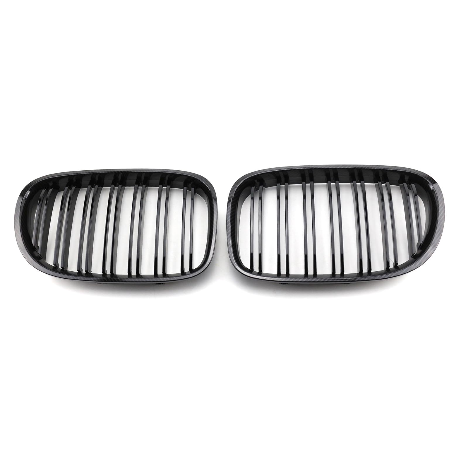 Kühlergrill Glanz Doppelsteg Grill Front Frontgrill Kompatibel für BMW 7 Series F01 F02 F03 2009-2016, Grill Kühlergrill Vorne Doppelsteg Nieren von PBtsh