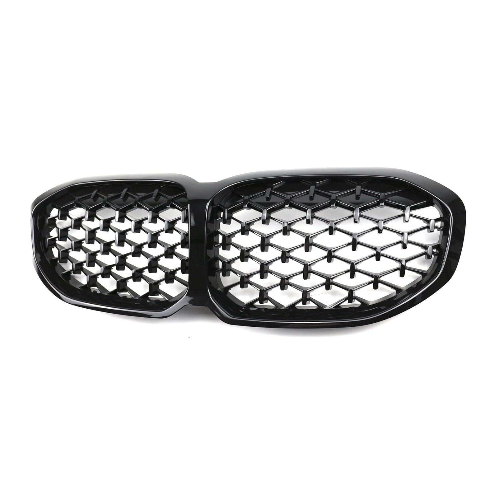 Kühlergrill Glanz Doppelsteg Grill Front Frontgrill Kompatibel für BMW New 1 Series Hatchback F40 2020-2024, Grill Kühlergrill Vorne Doppelsteg Nieren von PBtsh