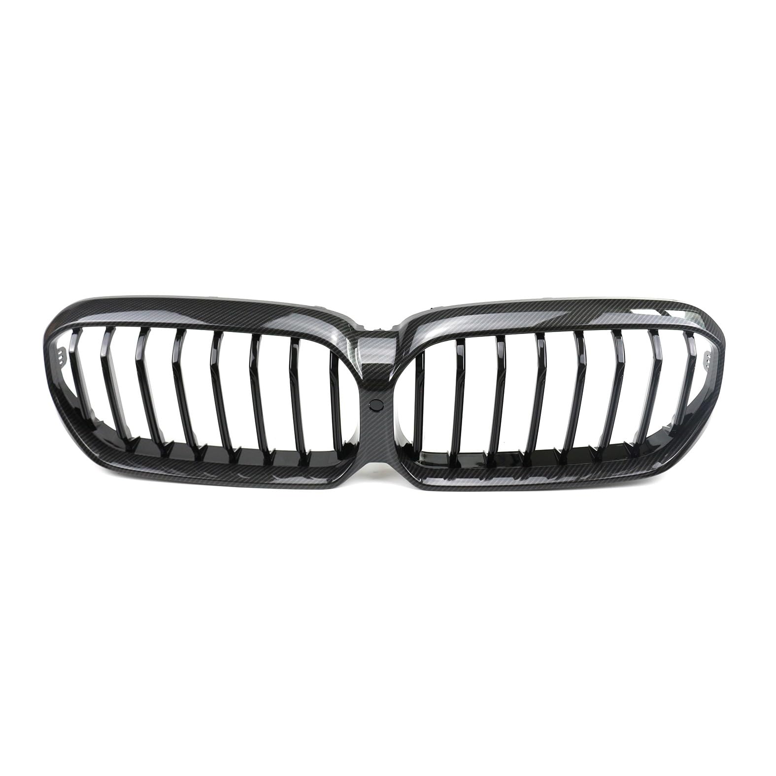 Kühlergrill Glanz Doppelsteg Grill Front Frontgrill Kompatibel für BMW New 5 Series Late G30 G38 2020-2024, Grill Kühlergrill Vorne Doppelsteg Nieren von PBtsh