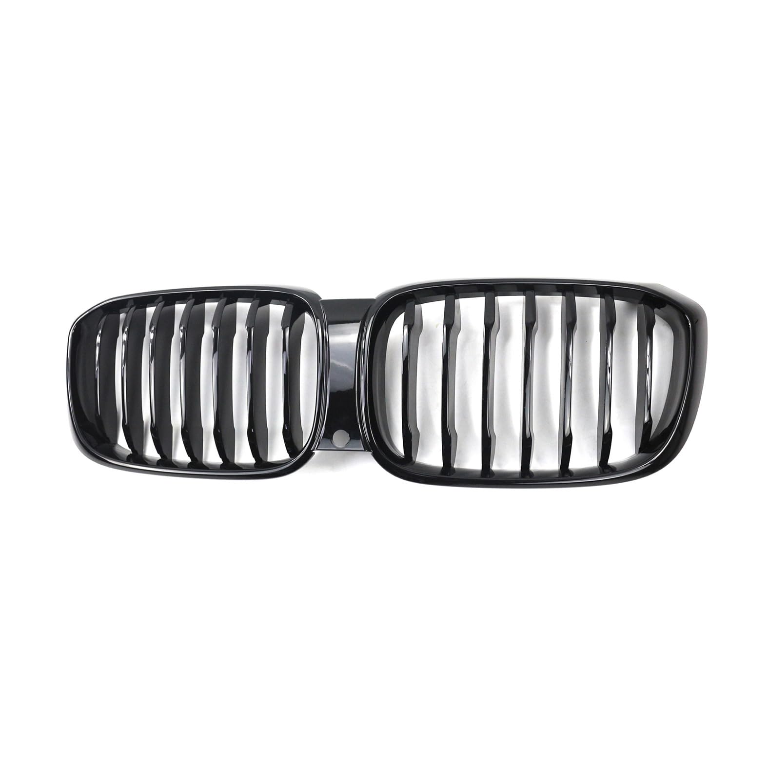 Kühlergrill Glanz Doppelsteg Grill Front Frontgrill Kompatibel für BMW X3 X4 G01 G02 2018-2021, Grill Kühlergrill Vorne Doppelsteg Nieren von PBtsh