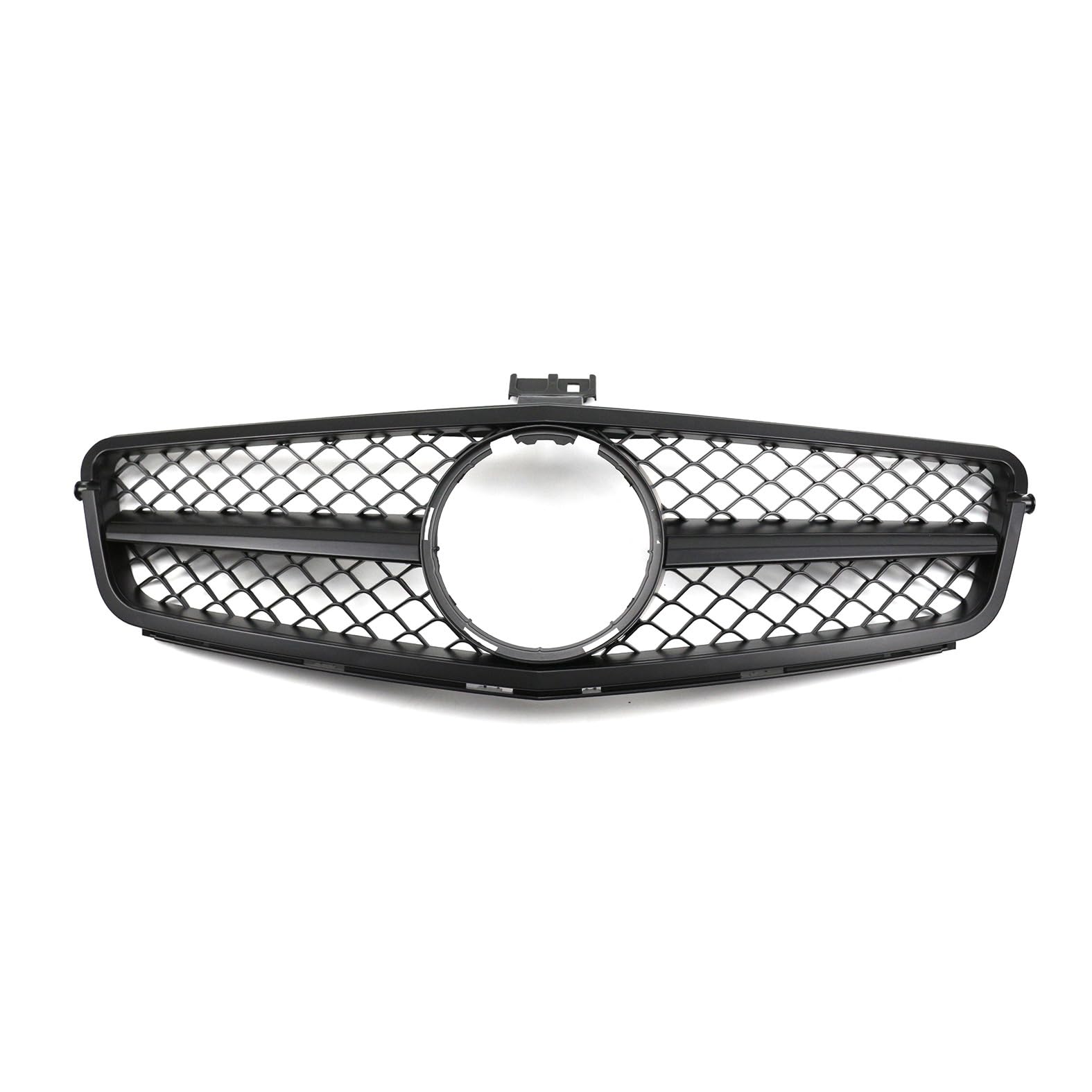 Kühlergrill Glanz Doppelsteg Grill Front Frontgrill Kompatibel für Mercedes-Benz C-Class W204 AMG 2007-2014, Grill Kühlergrill Vorne Doppelsteg Nieren von PBtsh