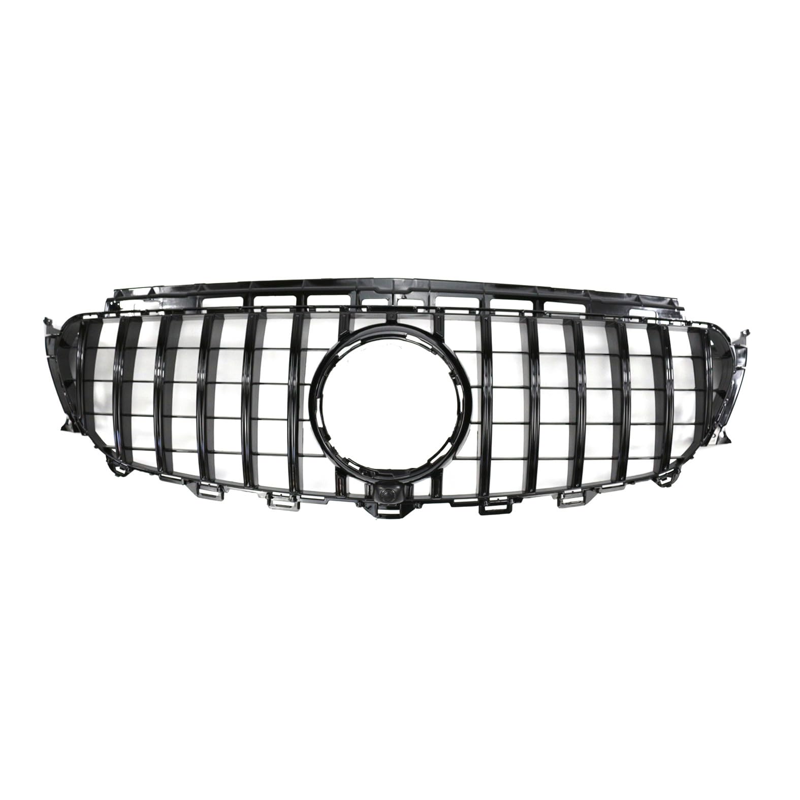 Kühlergrill Glanz Doppelsteg Grill Front Frontgrill Kompatibel für Mercedes-Benz E-Class W213 GT 2016-2020, Grill Kühlergrill Vorne Doppelsteg Nieren von PBtsh