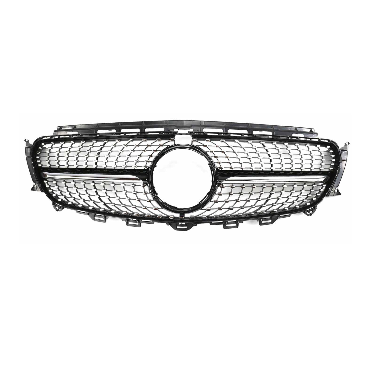 Kühlergrill Glanz Doppelsteg Grill Front Frontgrill Kompatibel für Mercedes-Benz E-Class W213 GT 2016-2020, Grill Kühlergrill Vorne Doppelsteg Nieren von PBtsh