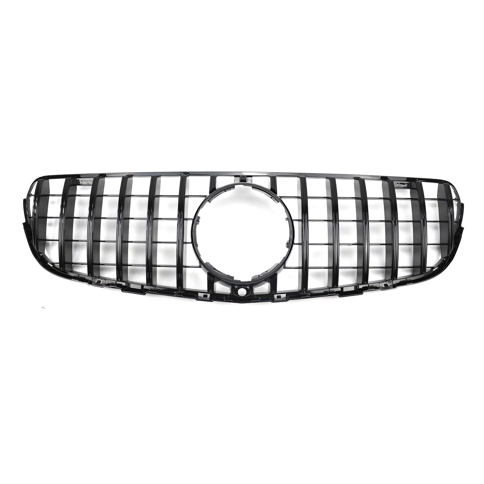 Kühlergrill Glanz Doppelsteg Grill Front Frontgrill Kompatibel für Mercedes-Benz GLC-Class X253 GT 2016-2019, Grill Kühlergrill Vorne Doppelsteg Nieren von PBtsh