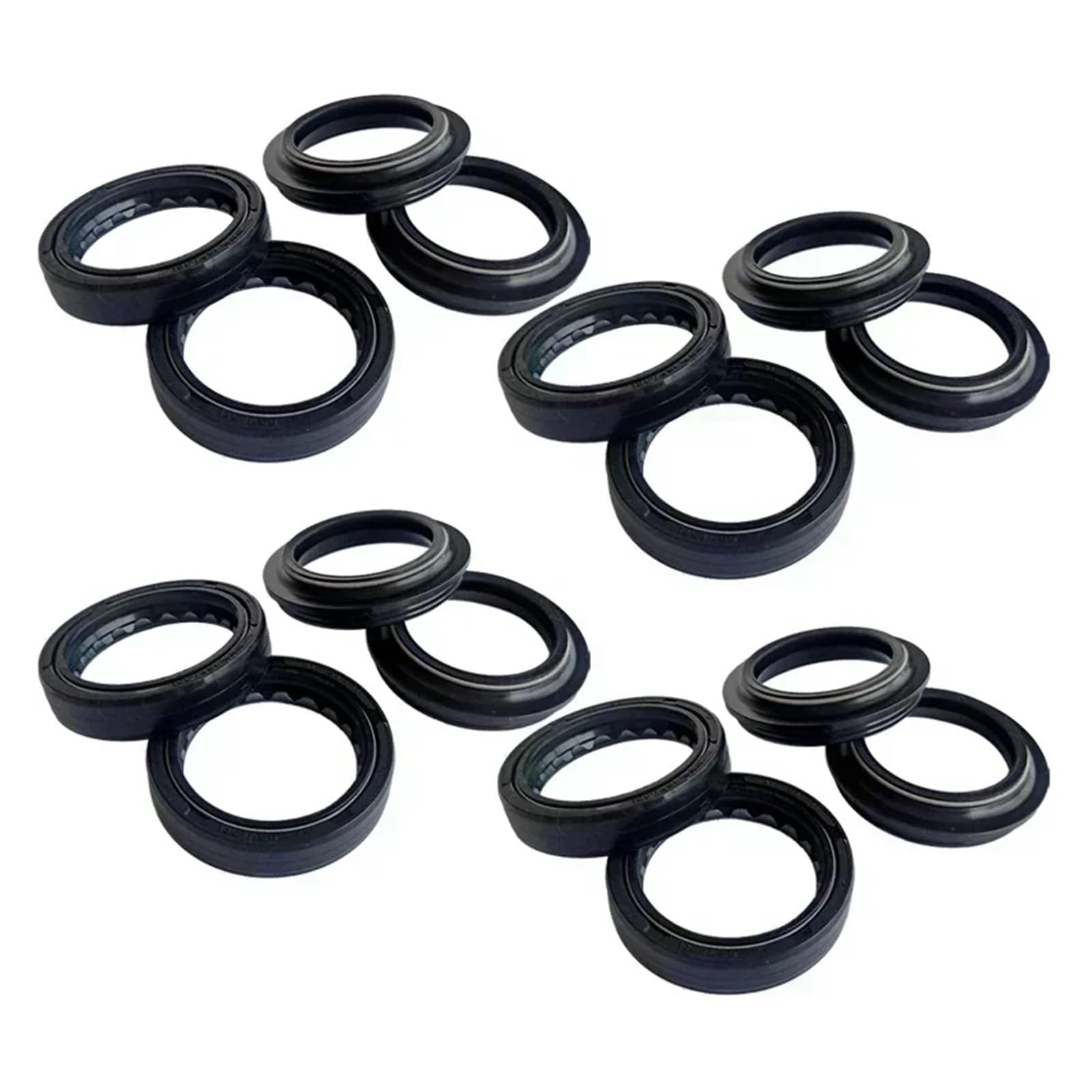 41x54x11 Motorrad Front Shock Gabel Dämpfer Welle Staub Öl Dichtung Halterungen for HYO-SUNG 125 GT COMET R IE E2/E3 GT125(8pc Seal 8pc Cover) von PCXDOLNJ